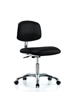Neta ECOM Esd/Clean Room Vinyl Desk Height Chair - Chrome Base ESD