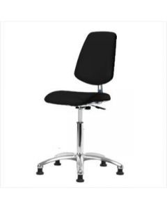 Neta ECOM Esd/Clean Room Vinyl Desk Height Chair - Medium Back Chrome