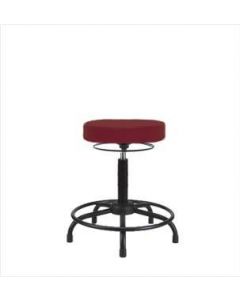 Neta ECOM Vinyl Medium Bench Height Stool - Round Tube Base, Glides