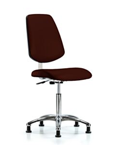 Neta ECOM Clean Room Vinyl Medium Bench Height Chair - Medium Back