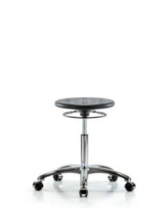 Neta ECOM Class 10 Clean Room Industrial Black Polyurethane Medium Bench Height
