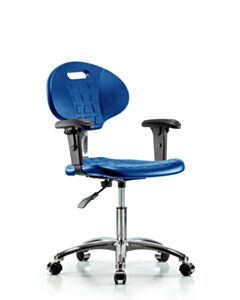Neta ECOM Class 100 Clean Room Core Industrial Blue Polyurethane Desk Height