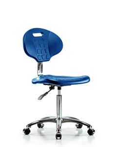 Neta ECOM Class 10 Clean Room Core Industrial Blue Polyurethane Medium Bench Height