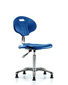 Neta ECOM Class 10 Clean Room Core Industrial Blue Polyurethane Medium Bench Height