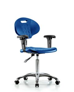 Neta ECOM Class 100 Clean Room Core Industrial Blue Polyurethane Medium Bench