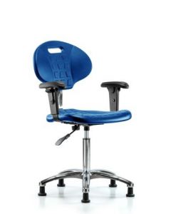 Neta ECOM Class 100 Clean Room Core Industrial Blue Polyurethane Medium Bench