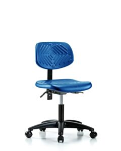 Neta ECOM Blue Polyurethane Desk Height Chair Adjustable From 16.25-21.5 Inches