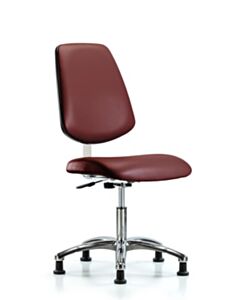 Neta ECOM Class 10 Clean Room Vinyl Desk Height Chair