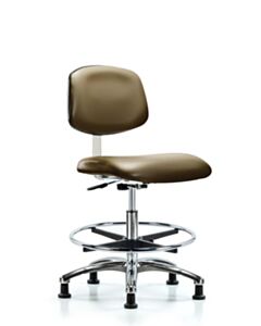Neta ECOM Class 10 Clean Room Vinyl Medium Bench Height Chair