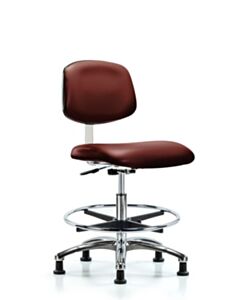 Neta ECOM Class 10 Clean Room Vinyl Medium Bench Height Chair