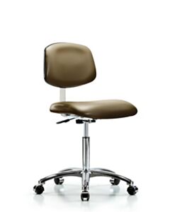 Neta ECOM Class 10 Clean Room Vinyl Medium Bench Height Chair