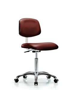 Neta ECOM Class 10 Clean Room Vinyl Medium Bench Height Chair