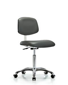 Neta ECOM Class 10 Clean Room Vinyl Medium Bench Height Chair