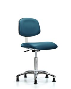 Neta ECOM Class 10 Clean Room Vinyl Medium Bench Height Chair