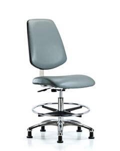 Neta ECOM Class 10 Clean Room Vinyl Medium Bench Height Chair