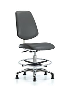 Neta ECOM Class 10 Clean Room Vinyl Medium Bench Height Chair