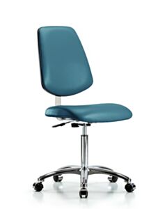 Neta ECOM Class 10 Clean Room Vinyl Medium Bench Height Chair