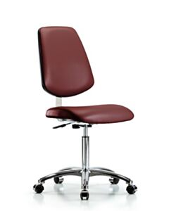 Neta ECOM Class 10 Clean Room Vinyl Medium Bench Height Chair
