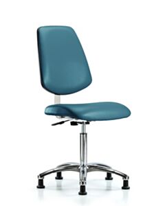 Neta ECOM Class 10 Clean Room Vinyl Medium Bench Height Chair