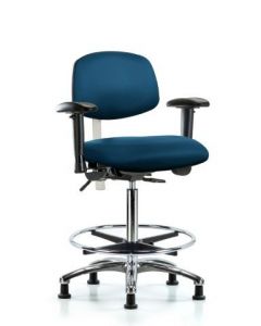 Neta ECOM Class 100 Vinyl High Bench Height Clean Room Chair