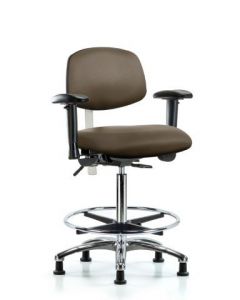 Neta ECOM Class 100 Vinyl High Bench Height Clean Room Chair