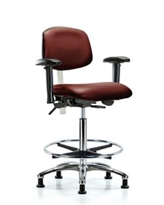 Neta ECOM Class 100 Vinyl High Bench Height Clean Room Chair