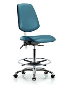 Neta ECOM Class 100 Vinyl High Bench Height Clean Room Chair