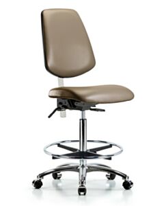 Neta ECOM Class 100 Vinyl High Bench Height Clean Room Chair
