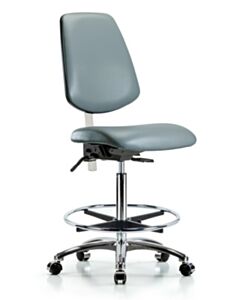 Neta ECOM Class 100 Vinyl High Bench Height Clean Room Chair