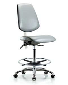 Neta ECOM Class 100 Vinyl High Bench Height Clean Room Chair