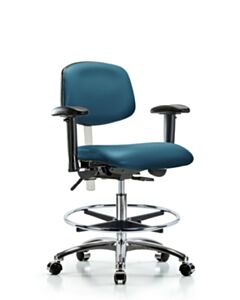 Neta ECOM Class 100 Vinyl Medium Bench Height Clean Room Chair