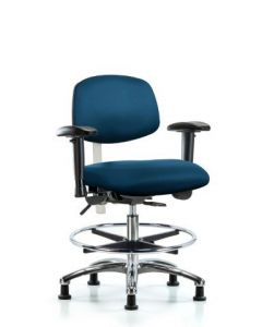 Neta ECOM Class 100 Vinyl Medium Bench Height Clean Room Chair