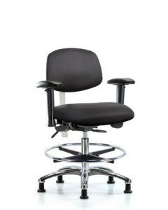Neta ECOM Class 100 Vinyl Medium Bench Height Clean Room Chair