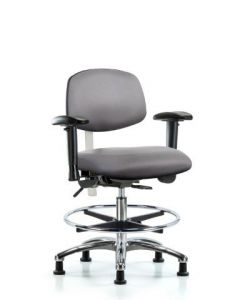 Neta ECOM Class 100 Vinyl Medium Bench Height Clean Room Chair