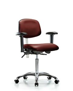 Neta ECOM Class 100 Vinyl Medium Bench Height Clean Room Chair