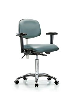 Neta ECOM Class 100 Vinyl Medium Bench Height Clean Room Chair