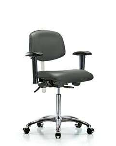Neta ECOM Class 100 Vinyl Medium Bench Height Clean Room Chair
