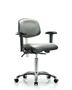 Neta ECOM Class 100 Vinyl Medium Bench Height Clean Room Chair