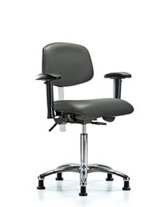 Neta ECOM Class 100 Vinyl Medium Bench Height Clean Room Chair