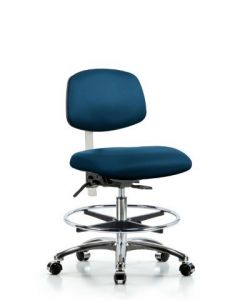 Neta ECOM Class 100 Vinyl Medium Bench Height Clean Room Chair