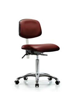 Neta ECOM Class 100 Vinyl Medium Bench Height Clean Room Chair