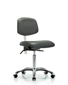 Neta ECOM Class 100 Vinyl Medium Bench Height Clean Room Chair