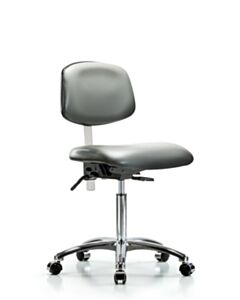 Neta ECOM Class 100 Vinyl Medium Bench Height Clean Room Chair