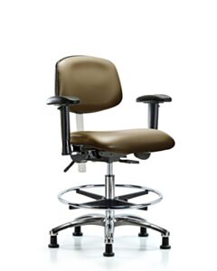 Neta ECOM Class 100 Vinyl Medium Bench Height Clean Room Chair