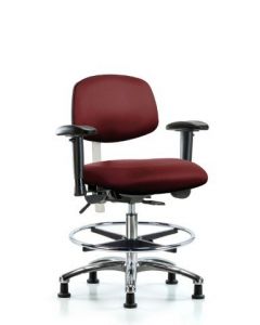Neta ECOM Class 100 Vinyl Medium Bench Height Clean Room Chair