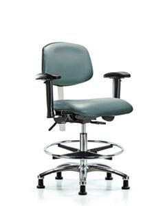 Neta ECOM Class 100 Vinyl Medium Bench Height Clean Room Chair