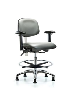 Neta ECOM Class 100 Vinyl Medium Bench Height Clean Room Chair