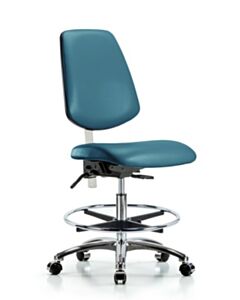 Neta ECOM Class 100 Vinyl Medium Bench Height Clean Room Chair