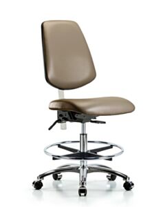 Neta ECOM Class 100 Vinyl Medium Bench Height Clean Room Chair