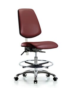 Neta ECOM Class 100 Vinyl Medium Bench Height Clean Room Chair